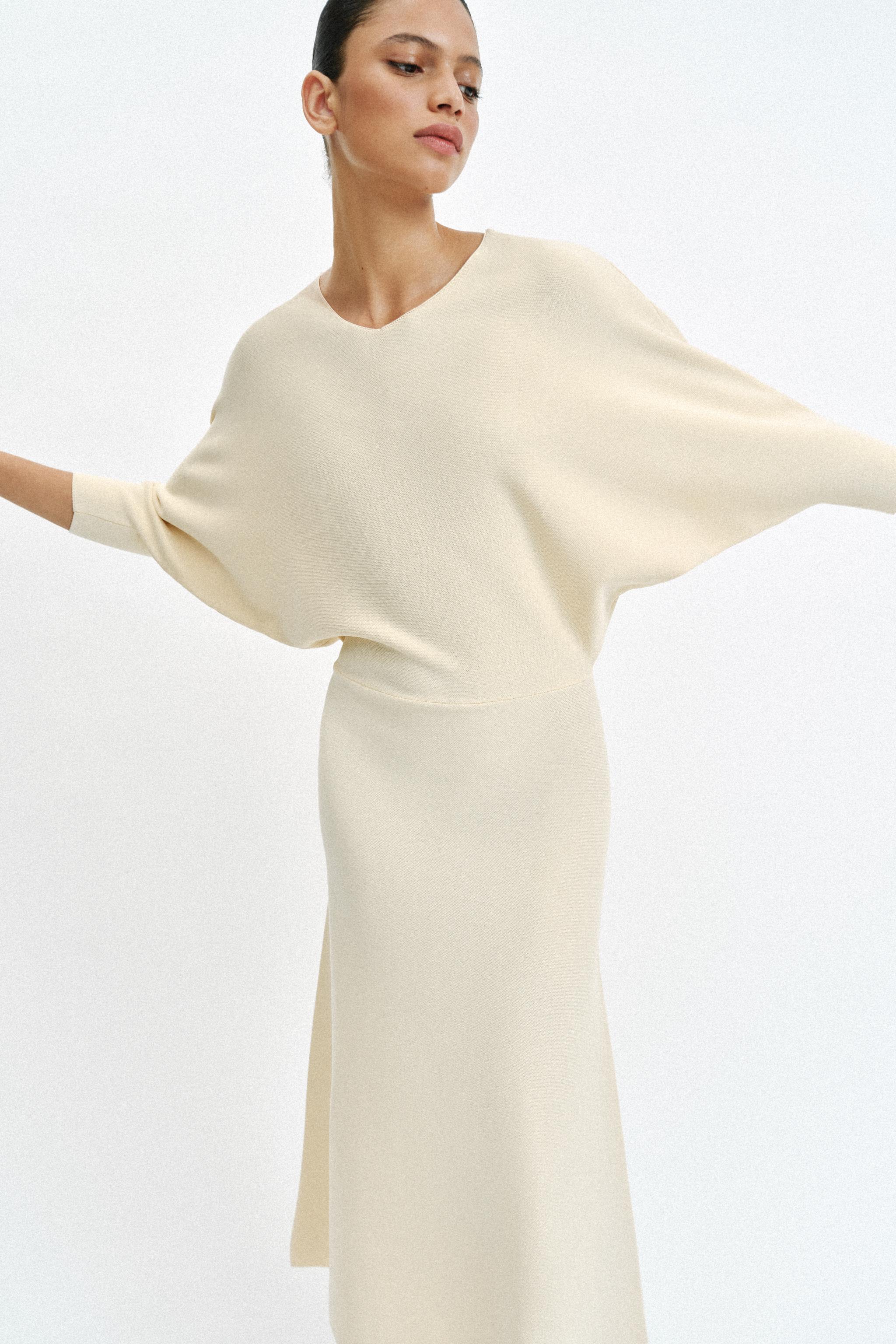 KNIT MIDI DRESS